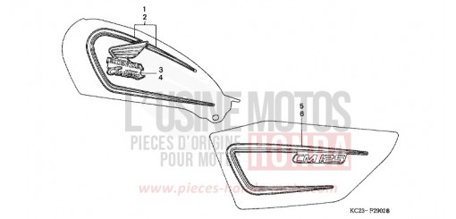 STRIPE (3) CM125CN de 1992